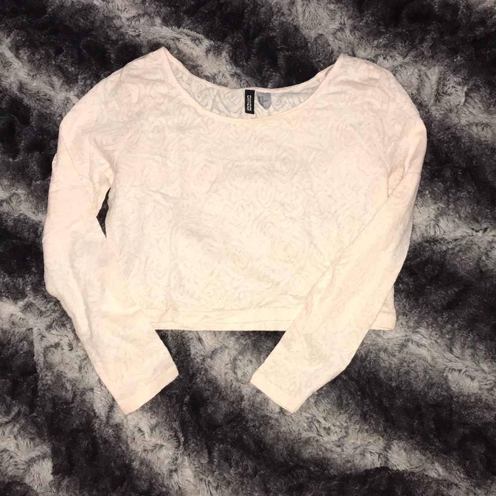 Long sleeve crop top